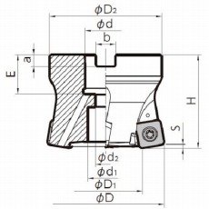 【MFH063R-14-5T-22M】ミーリング用ホルダ