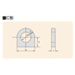 【IP C-0.5】船用アイプレート C-0.5t