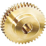 【G1A50R1-P-10】ウォームギヤ モジュール1.0 アルミニウム青銅鋳物(CAC702)