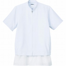 【CD-637-SS】クールフリーデ男女兼用半袖ジャンパー ホワイト SS