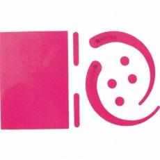 【1150-2201-00】安全帯用フックステッカー 蛍光ピンク