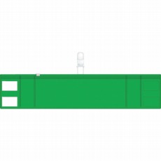 【T848-57】ファスナー付腕章(クリップタイプ)緑