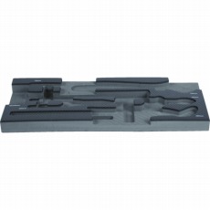 【TIT44SRF3】EVAフォーム 黒×灰 3段式工具箱用