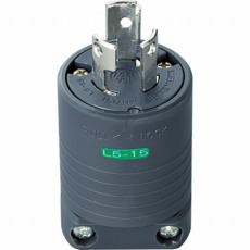 【MH7151B】接地2P15A引掛プラグ(L5-15)15A.125V(黒)