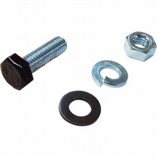 【00065908】6角ボルト 頭黒 M6×20mm (2組入)