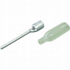 【T-TC5.5-21ST-C】絶縁キャップ付棒型裸圧着端子長さ32.5 (10個入)