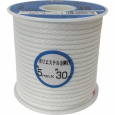 【RSX-3】ロープ ポリエステル金剛打ボビン巻 5mm×30m