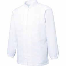 【FX70650R-S-C11】超清涼 男女共用混入だいきらい長袖コート S ホワイト