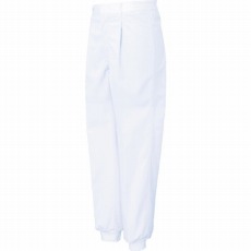 【FX70976J-L-C11】男性用混入だいきらい横ゴム・裾口ジャージパンツ L ホワイト