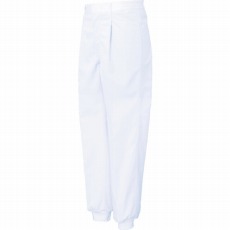 【FX70978J-L-C11】女性用混入だいきらい横ゴム・裾口ジャージパンツ L ホワイト