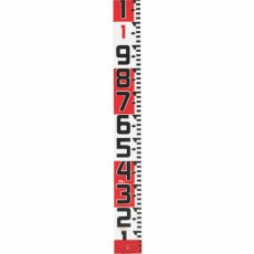 【SYR-10WK】シムロンロッド-120長さ 10m/裏面仕様 1mアカシロ/紙函