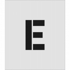 【AST-E15095】ステンシル E 文字サイズ150×95mm
