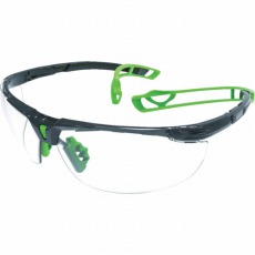 【TSG-9901GN】二眼型セーフティグラス ツル特殊構造 グリーン