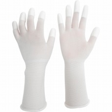 【MCG-501N-LONG-S】低発塵手袋 ロング (指先コート)10双入 S