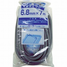 【211413】網押えゴム7m巻 太さ6.8mm グレイ