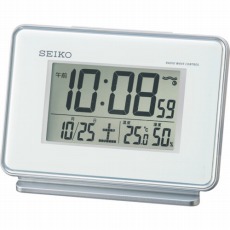 【SQ767W】温湿度付き電波時計