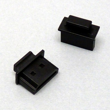 【HDMICAPK-B1-6】コネクター保護キャップ HDMIタイプ機器本体側コネクター用(つまみ有)黒