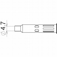 【71-01-52】ミニ用ホットブローチップ内径φ4.7