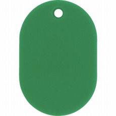 【200012】小判札(無地札) 緑 45×30mm スチロール樹脂