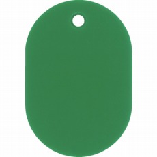 【200022】小判札(無地札) 緑 60×40mm スチロール樹脂