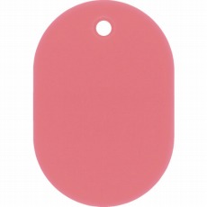 【200026】小判札(無地札) ピンク 60×40mm スチロール樹脂