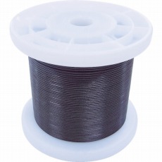 【TSY15V-BK】黒コーティングワイヤロープ 1.5mm×100m 1巻