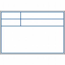 【04123】ビューボードホワイトD-1W用プレート(無地)