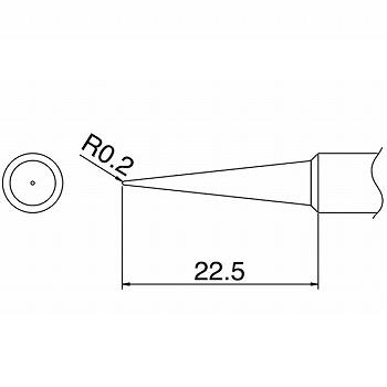 【T18-BL】こて先 BL型 FX-8801/FX-600用