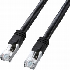 【KB-T6POE-15BK】CAT6 LANケーブル PoE対応タイプ ブラック 15m
