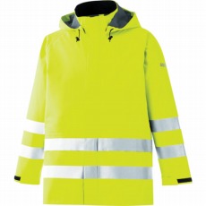 【RAINVERDE-N-UE-Y-3L】雨衣 レインベルデN 高視認仕様 上衣 蛍光イエロー 3L