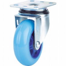 【TP5030-01-HPU】高弾性ウレタンキャスター 自在 PU車 76mm