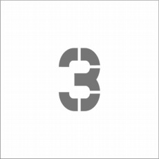 【ASTM35040】ステンシル マグネット 3 文字サイズ50×40mm