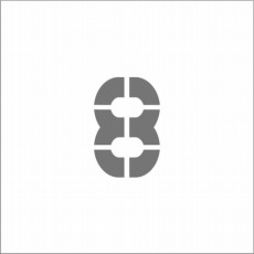 【ASTM810065】ステンシル マグネット 8 文字サイズ100×65mm