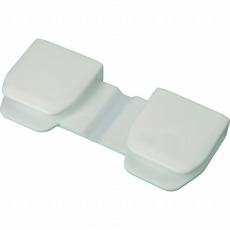 【63127-CC0304-WH】コーナークリップ(3-4mm用)白 (50個入)