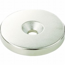 【T12R04-M3】ネオジム丸形磁石 皿ネジ穴付 外径12mmX4mm M3 