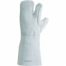 【KEVY-T3-LT】ケブラー糸使用溶接手袋 3本指 左手のみ 裏綿付