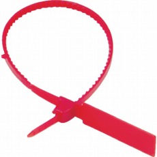 【TSCTH240-R】セキュリティータイ長さ238mm 表示可能タイプ 赤 100本入
