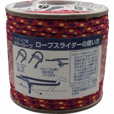【ROC-11】アウトドア用カラーロープ レッド 3.5mm×20m