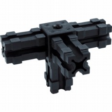 【AFB-4W-H】25mmアルミフレーム用ジョイント 4方向 穴付き