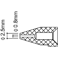 【N50B-03】ノズル 0.8mm FR-300用