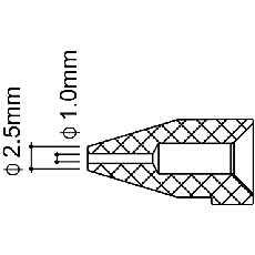 【N50B-04】ノズル 1.0mm FR-300用
