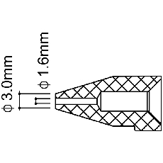 【N50B-06】ノズル 1.6mm FR-300用