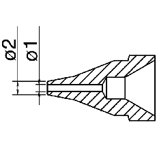 【N61-05】ノズル 1.0mm S型 FR-4101/FR-301用