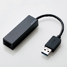 【EDC-GUA3-B】有線LANアダプタ/Giga対応/USB3.0-A/ブラック