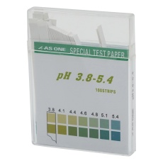 【1-1267-04】pH試験紙 スティックpH3.8-5.4