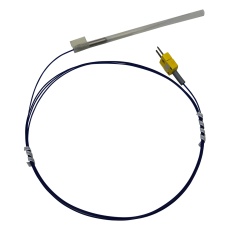 【1-4223-01】極細温度センサー(K熱電対)φ0.25mm 100mm オメガコネクタ