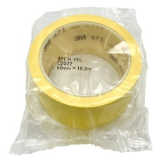 【1-7225-05】プラスチックフィルムテープ 471 黄