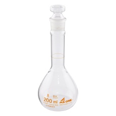 【1-8566-03】短型メスフラスコ白200ml ASONE