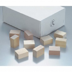 【2-173-01】パラフィン用木製ブロック 大 100入