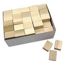 【2-173-03】パラフィン用木製ブロック 小 100入